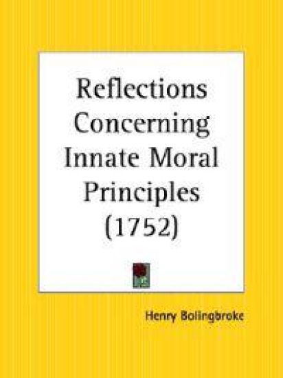 Reflections Concerning Innate Moral Principles 1752