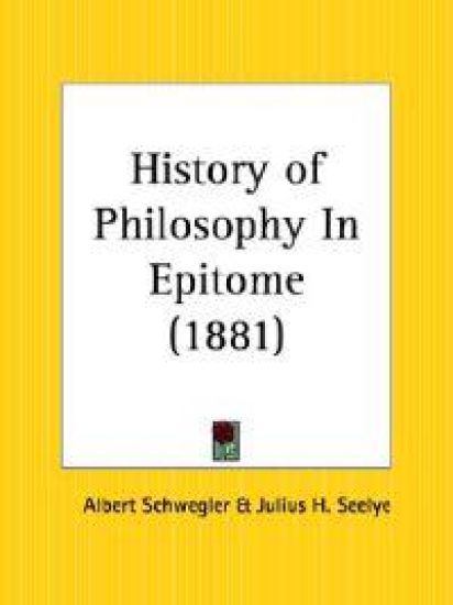 History of Philosophy in Epitome 1881