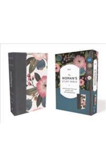NIV, the Woman's Study Bible, Cloth Over Board, Blue Floral, Full-Color: Receiving God's Truth for Balance, Hope, and Transformation