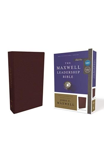 Niv, Maxwell Leadership Bible, 3rd Edition, Premium Bonded Leather, Burgundy, Comfort Print