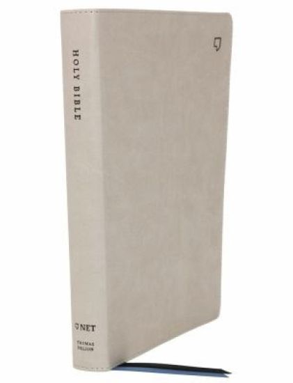 NET Bible, Thinline Large Print, Leathersoft, Stone, Thumb Indexed, Comfort Print