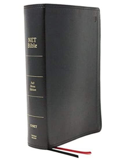 NET Bible, Full-notes Edition, Leathersoft, Black, Comfort Print