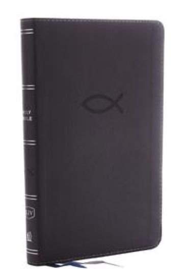 KJV Holy Bible: Thinline Youth Edition, Gray Leathersoft, Red Letter, Comfort Print: King James Version