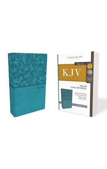 KJV Holy Bible: Value Thinline, Green Leathersoft, Red Letter, Comfort Print: King James Version