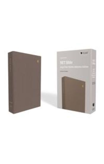 NET Bible, Thinline Reference, Large Print, Cloth over Board, Gray, Comfort Print