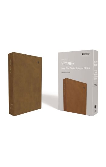 NET Bible, Thinline Reference, Large Print, Leathersoft, Brown, Comfort Print