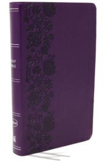 NKJV, End-of-Verse Reference Bible, Personal Size Large Print, Leathersoft, Purple, Red Letter, Comfort Print