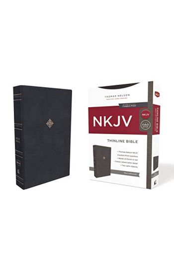 NKJV, Thinline Bible, Leathersoft, Navy, Thumb Indexed, Red Letter, Comfort Print
