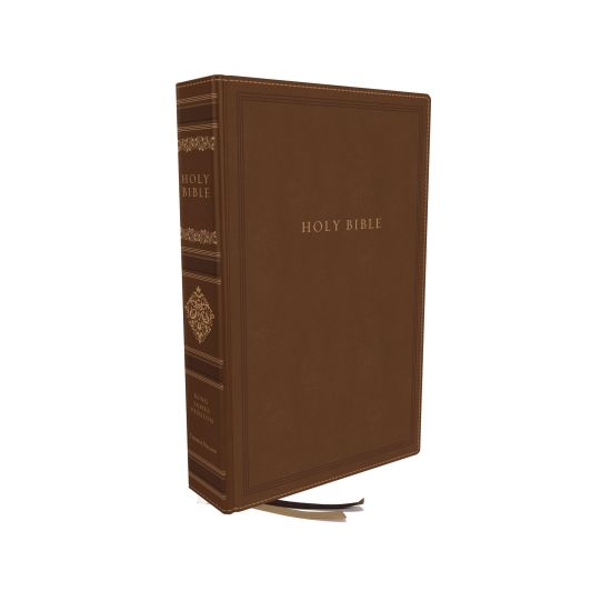 KJV, Personal Size Reference Bible, Sovereign Collection, Leathersoft, Brown, Red Letter, Comfort Print