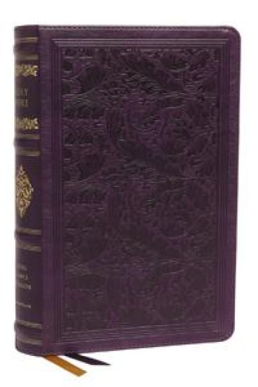 KJV, Personal Size Reference Bible, Sovereign Collection, Leathersoft, Purple, Red Letter, Comfort Print