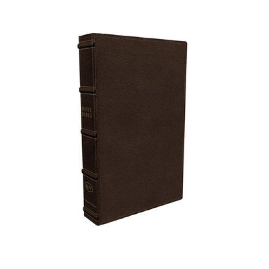 KJV Holy Bible: Large Print Verse-by-Verse with Cross References, Brown Genuine Leather, Comfort Print (Thumb Indexed): King James Version (Maclaren Series)