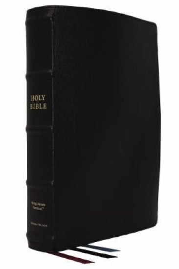 KJV Holy Bible: Large Print Verse-by-Verse with Cross References, Black Premium Goatskin Leather, Comfort Print: King James Version (Maclaren Series)