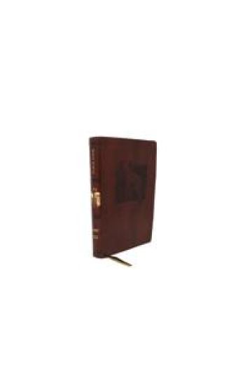NET Bible, Thinline Art Edition, Large Print, Leathersoft, Brown, Comfort Print