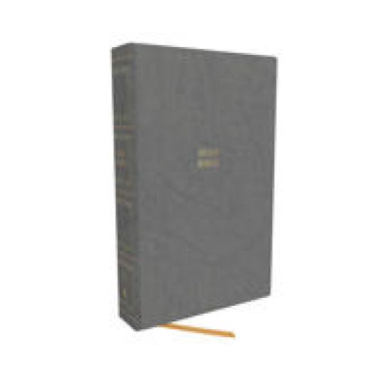 KJV Holy Bible: Paragraph-style Large Print Thinline with 43,000 Cross References, Gray Hardcover, Red Letter, Comfort Print: King James Version