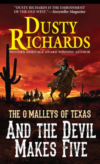 And the Devil Makes Five – Dusty Richards, kirjan kansikuva