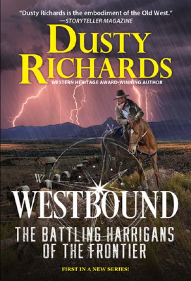 Westbound – Dusty Richards, kirjan kansikuva