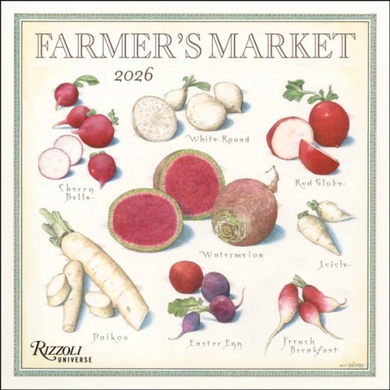 Farmer's Market 2026 Wall Calendar