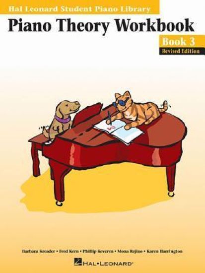 Piano Theory Workbook Book 3 Revised Edition Music Theory and Ear Training for Piano Students Fun Learning with Spike and Party Cat Hal Leonard Studen