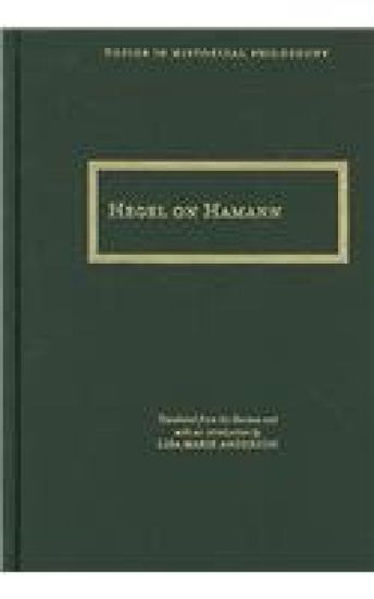 Hegel on Hamann