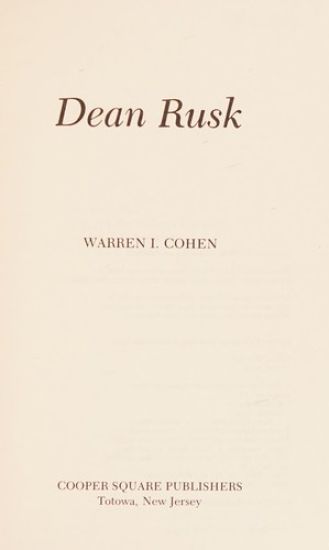 Dean Rusk