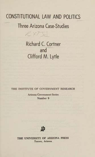 Constitutional Law and Politics