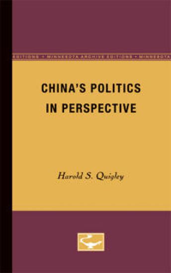China’s Politics in Perspective