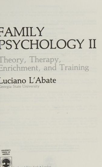 Family Psychology II
