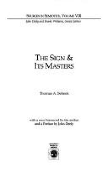 The Sign and Its Masters