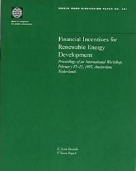 Financial Incentives for Renewable Energy Development – World Bank, kirjan kansikuva