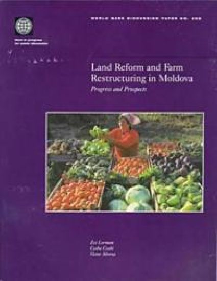 Land Reform and Farm Restructuring in Moldova – World Bank, kirjan kansikuva