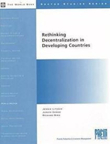Rethinking Decentralization in Developing Countries – World Bank, kirjan kansikuva