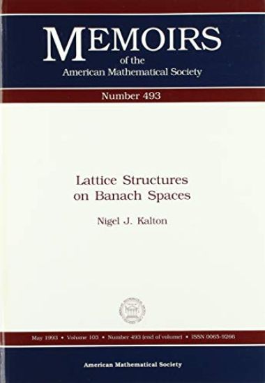 Lattice Structures on Banach Spaces – Nigel J. Kalton, kirjan kansikuva