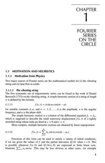 Introduction to Fourier Analysis and Wavelets