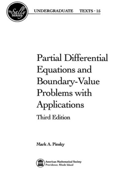 Partial Differential Equations and Boundary-Value Problems with Applications