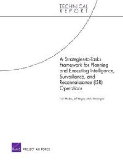 A Strategies-to-tasks Framework for Planning and Executing Intelligence, Surveillance, and Reconnaissance (ISR) Operations