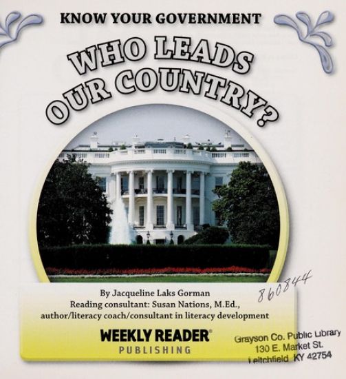 Who Leads Our Country?