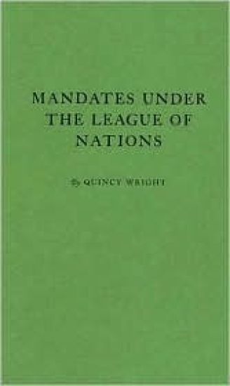 Mandates under the League of Nations