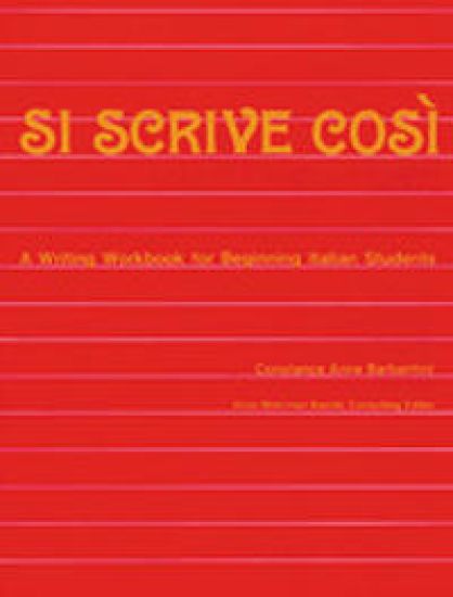 Si Scrive Cosi Workbook