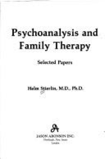 Psychoanalysis and Family Therapy