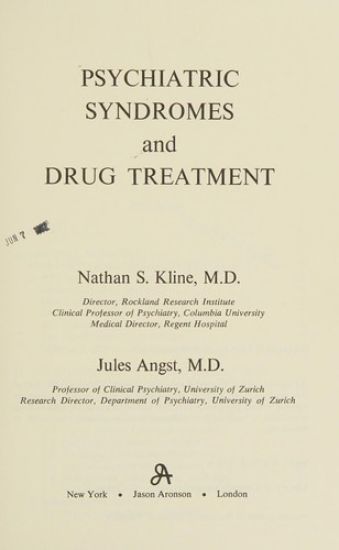Psychiatric Syndromes and Drug Treatment