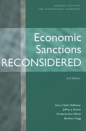 Economic Sanctions Reconsidered – [Softcover with CD–ROM]