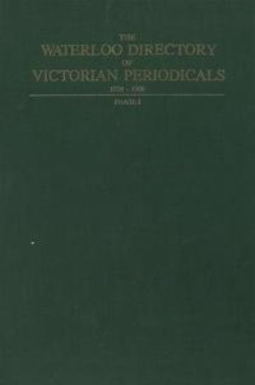 The Waterloo Directory of Victorian Periodicals