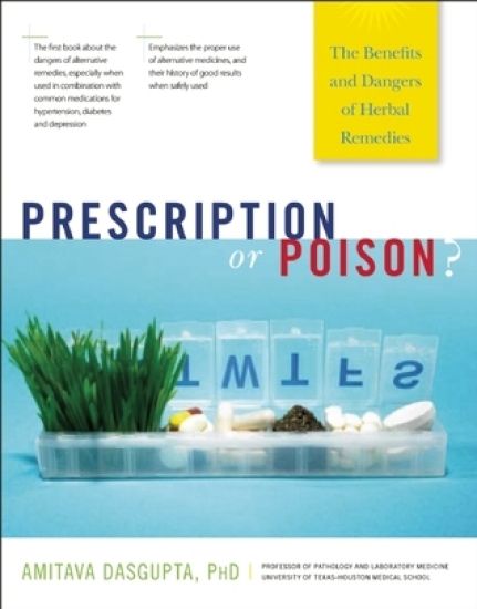Prescription or Poison? – Amitava DasGupta, kirjan kansikuva
