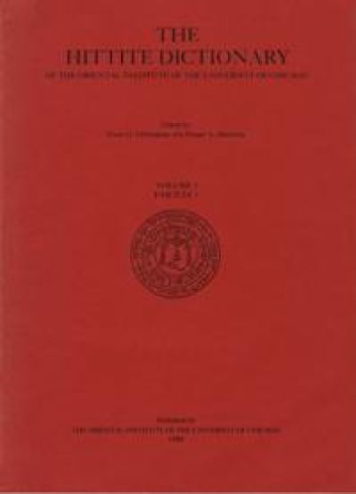 Hittite Dictionary of the Oriental Institute of the University of Chicago Volume L-N, fascicle 1 (la- to ma-)