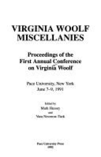 Virginia Woolf Miscellanies