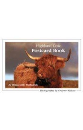 Highland Cow Postcard Book