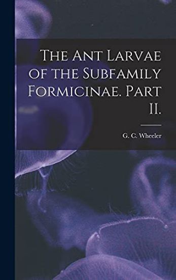 The Ant Larvae of the Subfamily Formicinae. Part II.
