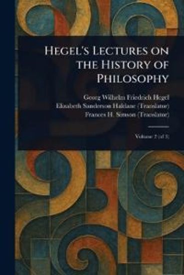 Hegel's Lectures on the History of Philosophy