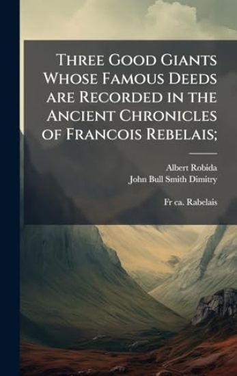 Three Good Giants Whose Famous Deeds are Recorded in the Ancient Chronicles of Francois Rebelais; – Albert Robida, kirjan kansikuva