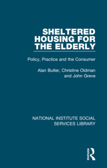 Sheltered Housing for the Elderly – Alan Butler, kirjan kansikuva